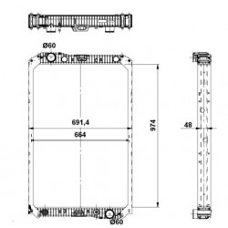 Su Radyatörü Axor OM457 A9405000703